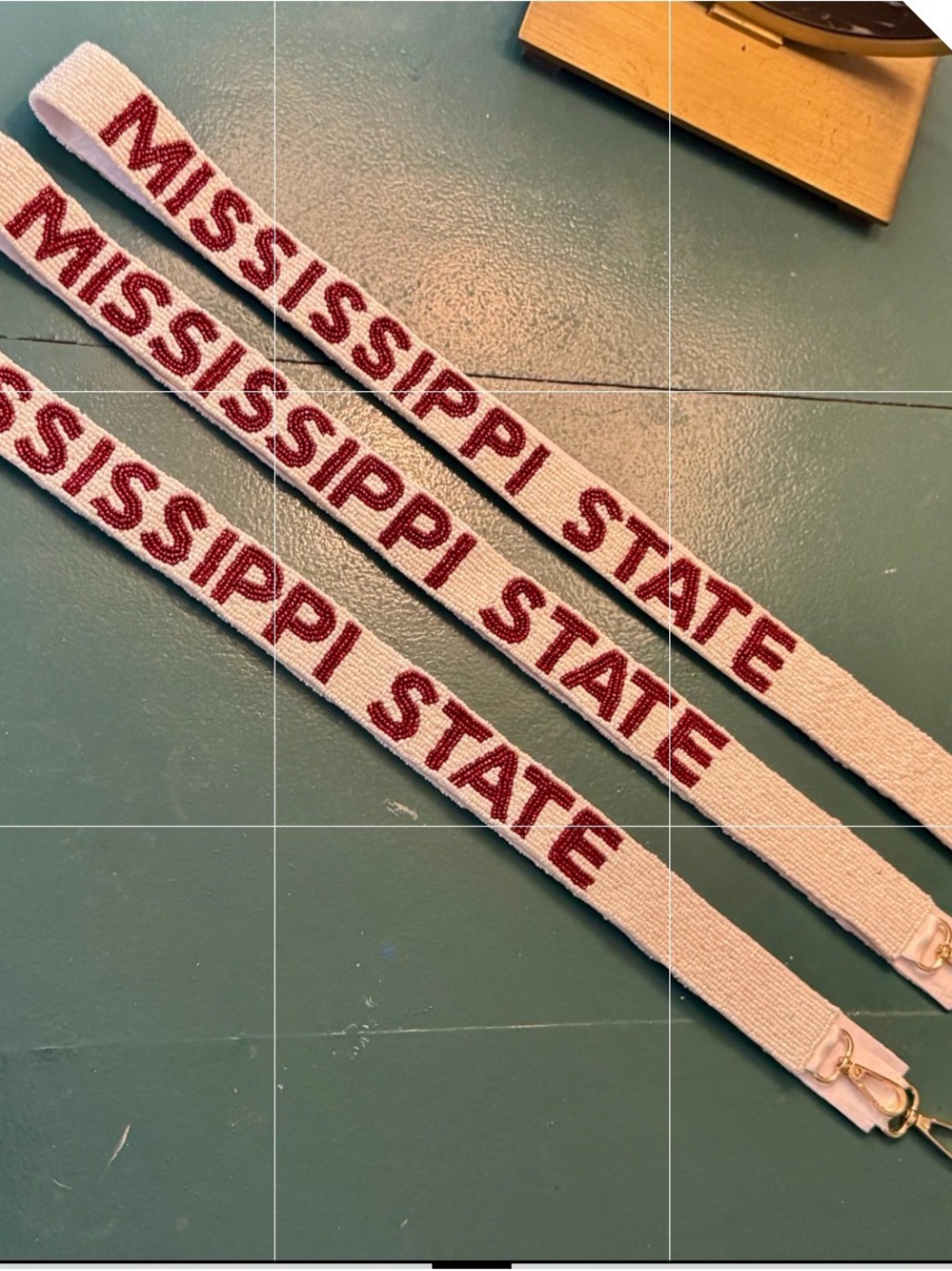 Mississippi State Maroon & Cream Strap - Bag/Camera Strap